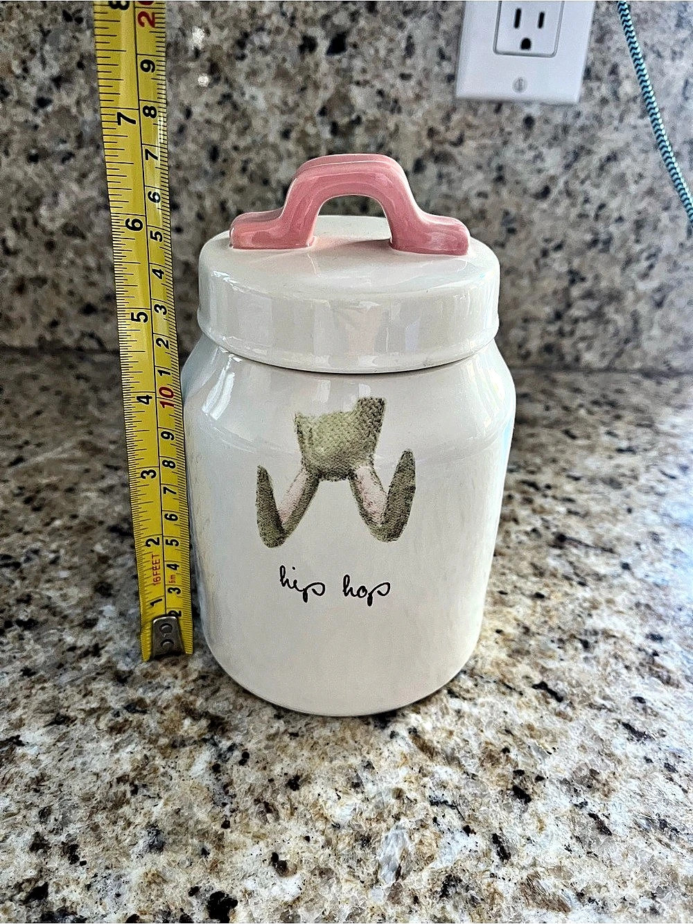 Rae Dunn HIP HOP Bunny Canister Easter